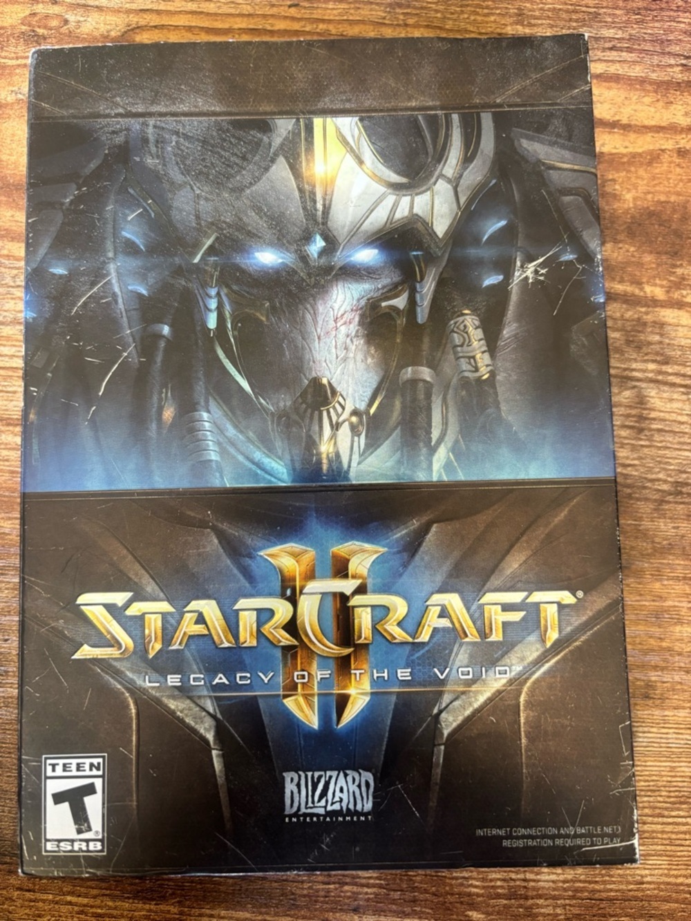 StarCraft II: Legacy of the Void by Blizzard - Dark Blue & Gold Box